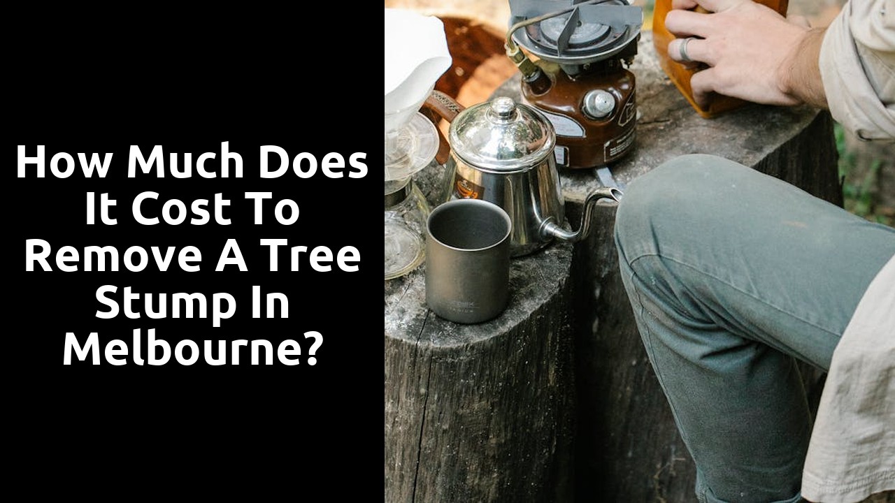 How much does it cost to remove a tree stump in Melbourne?