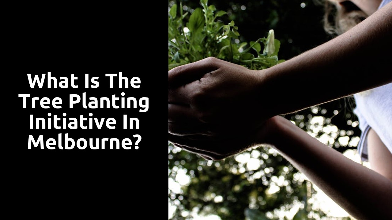 What is the tree planting initiative in Melbourne?